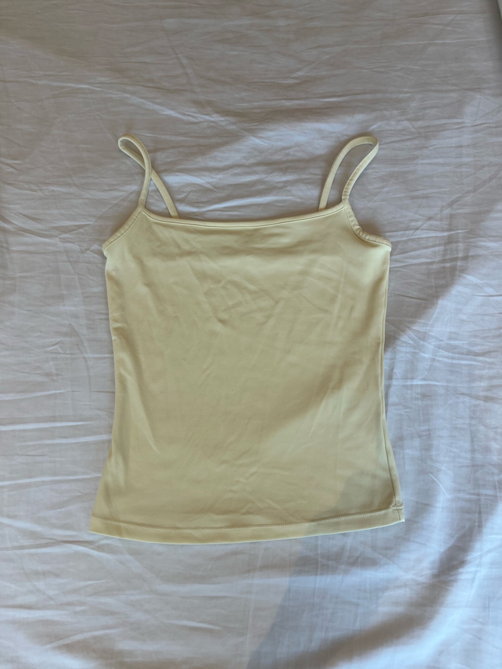 garage yellow sleek cami top